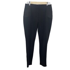 Belle & Sky Black Work Stretchy Comfy Straight Leg Career Pants Size Medium